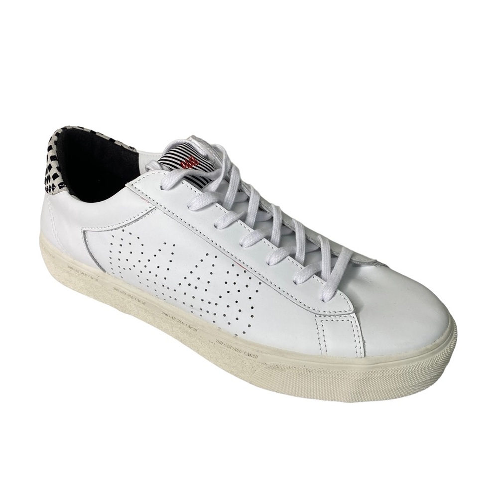 P448 Men's John White Leather Sneakers